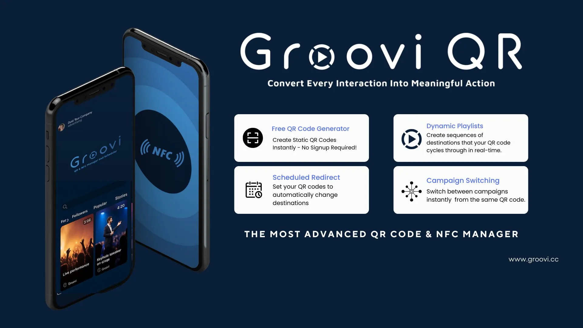 cover preview of Groovi QR & NFC Platform - Complete SaaS Solution